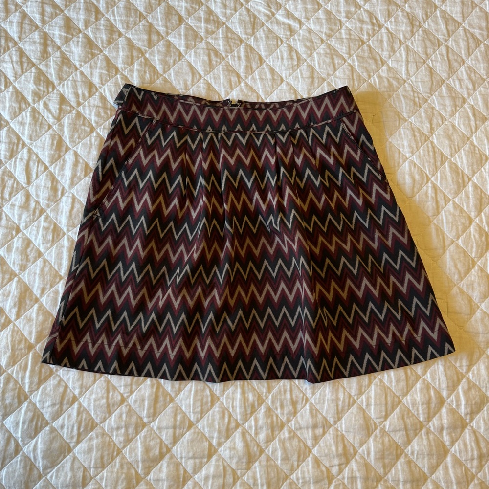 Chevron Patterned Skirt